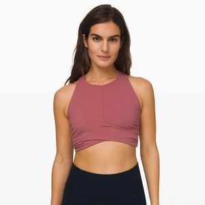 Lululemon Always Aligned Bra. Moss Rose. Size 8